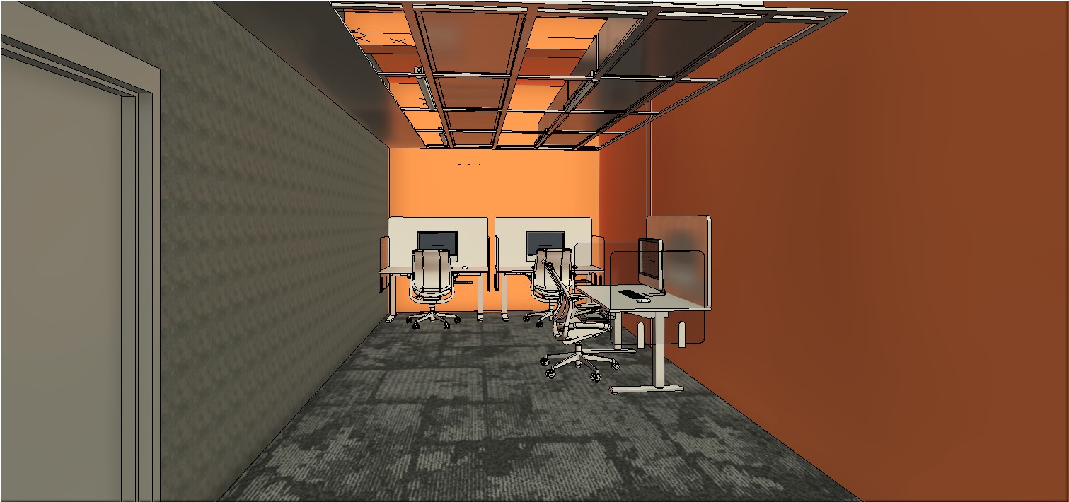 Original model view of laboratory office